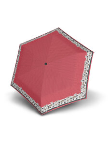 Červený skládací mechanický dámský deštník Atakami