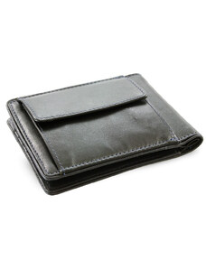 Arwel Čierno modrá pánska kožená peňaženka - dolárovka Angelica