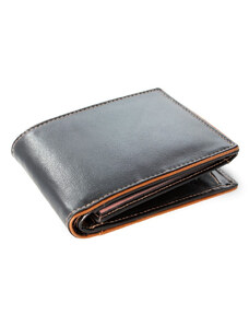 Arwel Čierno hnedá pánska kožená peňaženka Marston