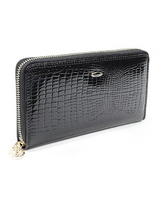 New Berry Čierna kožená luxusná dámska peňaženka Noelle