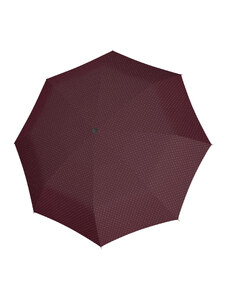 Vínový Mini Slim dámsky mechanický skladací plochý dáždnik Sven