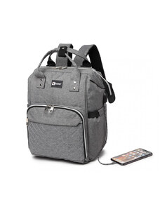 Sivá veľká praktická detská taška / batoh Xander