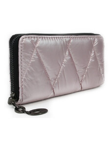 Svetloružová zipsová dlhá dámska peňaženka Kaleigh