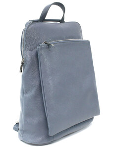 Svetlo modrý kožený dámsky módny batôžtek/kabelka Damarion