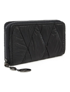 Čierna zipsová dlhá dámska peňaženka Kaleigh