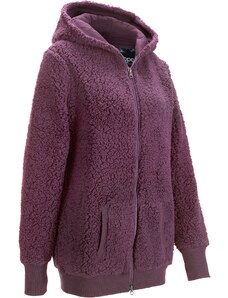 bonprix Kožušinovo-flísová bunda, farba fialová