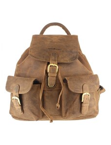 Kožený batoh Greenburry 1711-25 hnedý