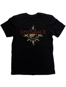 RUKA HORE Pánske tričko Godsmack Sun Logo Čierna