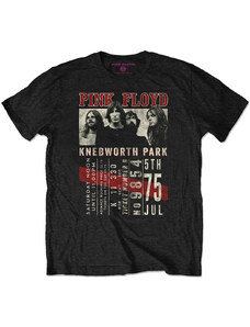 RUKA HORE Pánske tričko Pink Floyd Knebworth '75 Čierna