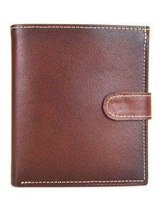 Vega Luxusná exkluzívna kožená peňaženka č.8333 v Cigaro farbe, ručne tamponovaná