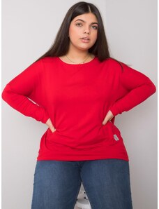Basic Červené tričko s dlhým rukávom