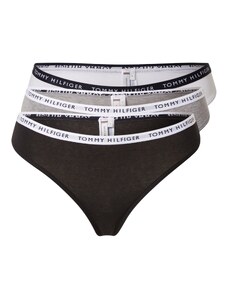 Tommy Hilfiger Underwear Tangá sivá melírovaná / čierna / biela