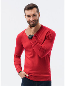 Ombre Clothing Pánsky svetr - červená E191