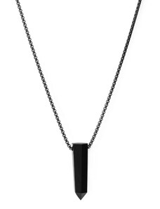 Obsidián náhrdelník pre mužov - L-69cm Trimakasi