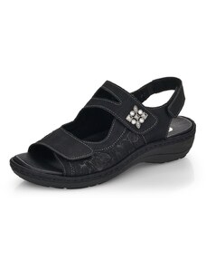 RIEKER Dámske sandále REMONTE D7647-01 čierna S4