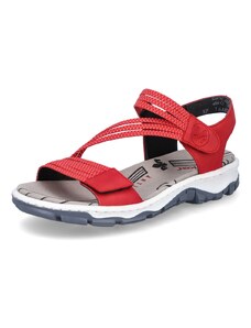 Dámske sandále RIEKER 68871-33 červená S4