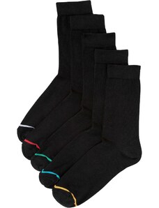 bonprix Ponožky (5 ks) s bio bavlnou, farba čierna