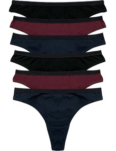 bonprix String nohavičky (6 ks), farba čierna