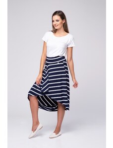 Look Made With Love Woman's Skirt 17 Saint Tropez Navy Blue/White