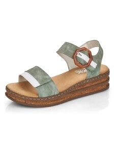 Dámske sandále RIEKER 62963-52 zelená S3