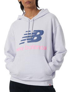 Mikina s kapucňou New Balance Essentials Stacked Logo Oversized Pullover Hoodie wt03547-lia
