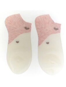 AURA.VIA Dámske ružovo-biele ponožky KAINA