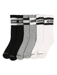 CONVERSE Ponožky sivá melírovaná / čierna / biela