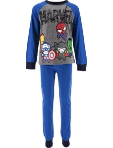 Modro-sivé chlapčenské dlhé pyžamo Marvel Avengers