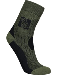 Nordblanc Khaki kompresné športové ponožky STARCH