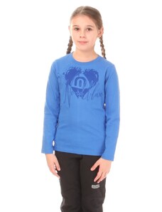 Nordblanc Modré detské bavlnené triko ADORING