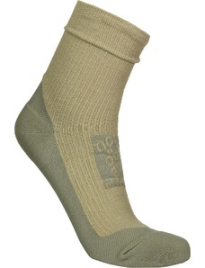 Nordblanc Béžové kompresné merino ponožky BUMP