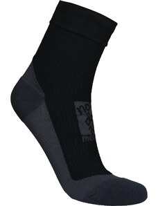 Nordblanc Čierne kompresné merino ponožky BUMP