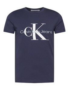 Calvin Klein Jeans Tričko námornícka modrá / sivá / biela