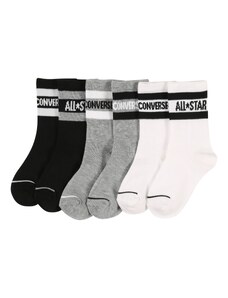 CONVERSE Ponožky 'WORDMARK' sivá melírovaná / čierna / biela