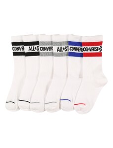 CONVERSE Ponožky modrá / sivá / červená / biela