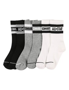 CONVERSE Ponožky sivá / čierna / biela