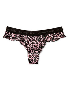 Victoria's Secret Tangá Victorias Secret Silk Ruffle High-Leg leopard