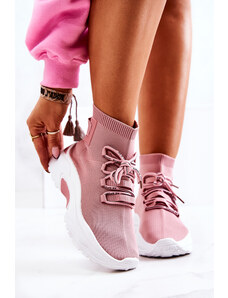 Ružové ponožkové tenisky pre ženy KeSports