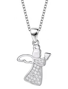 Emporial strieborný rhodiovaný náhrdelník Anjel s nebeskou trúbkou HA-YJDZ062