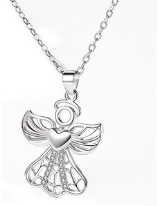 Emporial strieborný rhodiovaný náhrdelník Filigránový anjel HA-GP45