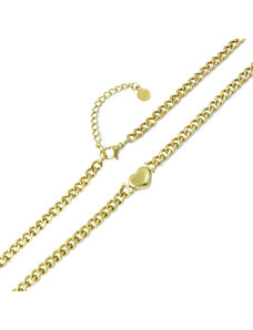 BM Jewellery Dámsky náhrdelník zlatý srdce z chirurgickej ocele S11165120
