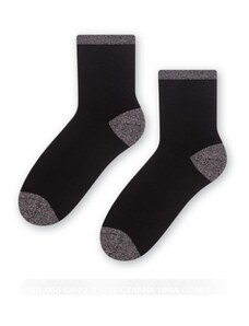 Steven Dámske ponožky čierne zdobené lurexom, veľ. 35-37