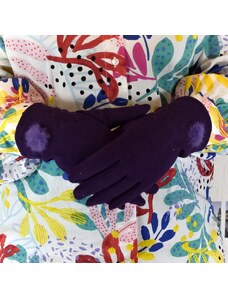 JOHN-C Dámske fialové rukavice TAMI