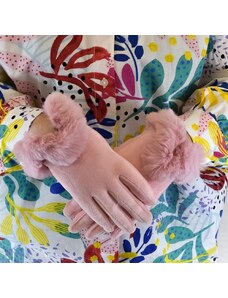 JOHN-C Dámske ružové rukavice VIKY