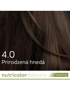 BIOKAP Nutricolor Delicato RAPID Farba na vlasy Prirodzená hnedá 4.0 - BIOKAP
