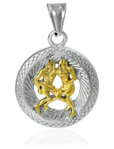 BM Jewellery Prívesok znamení zverokruhu blíženci z chirurgickej ocele S11185050