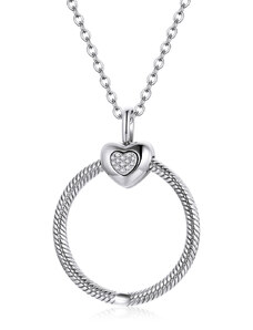 Linda's Jewelry Strieborný náhrdelník Kruh Lásky Ag 925/1000 INH170
