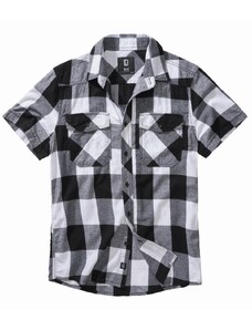 Pánska košeľa // Brandit Checkshirt Halfsleeve white/black