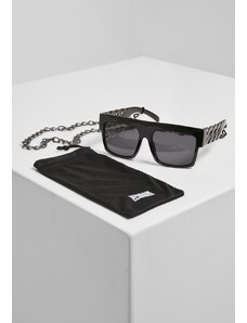 Slnečné okuliare // Urban classics Sunglasses Zakynthos with Chain black/silver