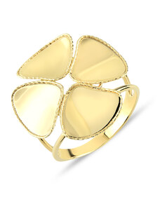 Lillian Vassago Zlatý prsteň s kvetinou LLV22-GR058